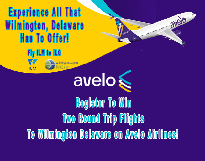 Win 2 Round Trip Tickets To Delaware On Avelo Airlines! WWQQFM